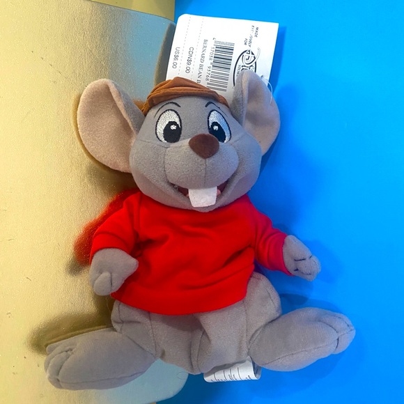 DISNEY STORE NWT VINTAGE 1990s THE RESCUERS BEAN BAG PLUSH COMPLETE SET OF 3 - Picture 9 of 16